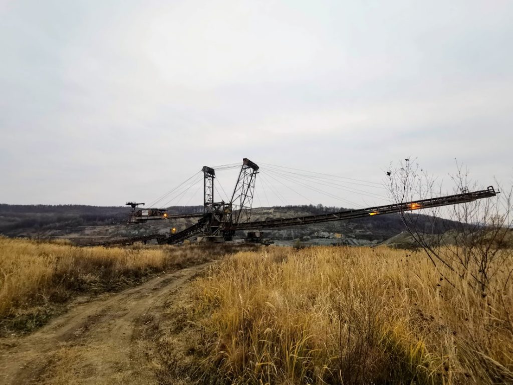 Gigantul din Berbești - cariera de cărbune